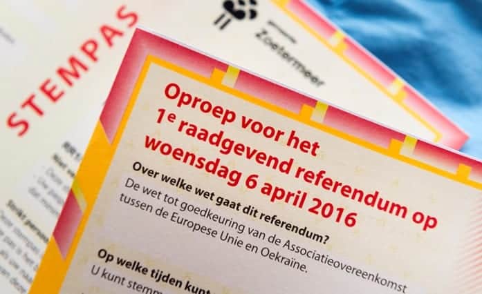 荷兰全民公投选票