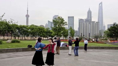 上海街头的跳舞大妈