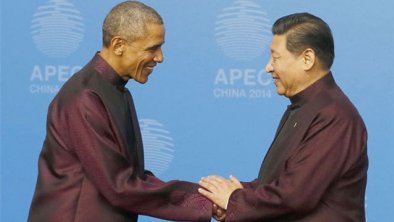 APEC奥巴马和习近平合影