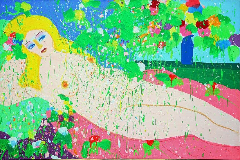 女人花鹦鹉，酒醒在何处？―华裔画家丁雄泉的悲凉晚年(组图)