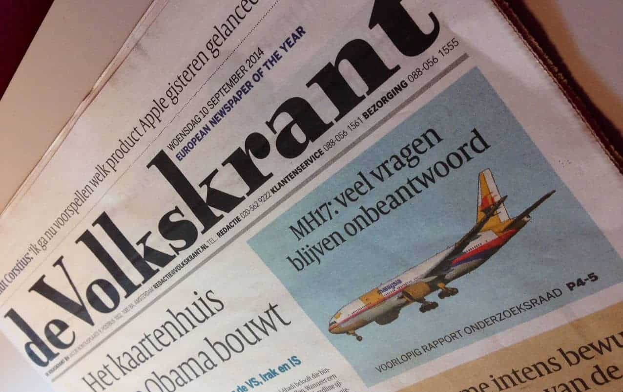 荷兰公开马航MH17坠机事件初步调查结果